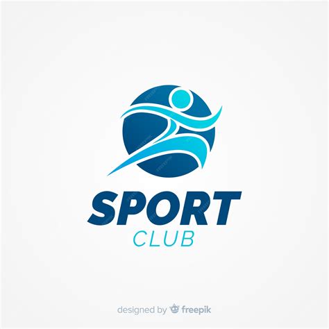 Premium Vector | Modern sports logo template with flat design