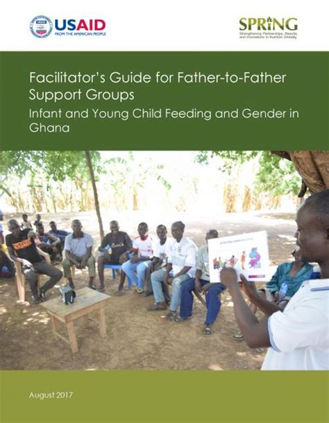 Facilitator’s Guide for Father-to-Father Support Groups | USAID Advancing Nutrition