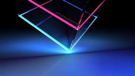 2560x1440 Neon Cube Abstract Shapes 4k 1440P Resolution ,HD 4k Wallpapers,Images,Backgrounds ...