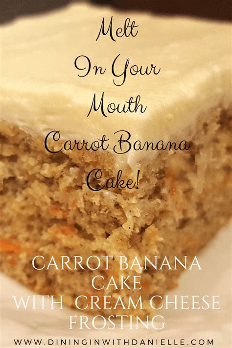 Carrot banana cake with cream cheese frosting – Artofit