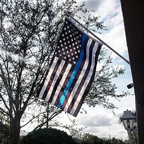 US Police Thin Blue Line Stripe Flag 3'x5' Support Police & Law ...