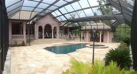 Glass Swimming Pool Enclosures by Adams Aluminum