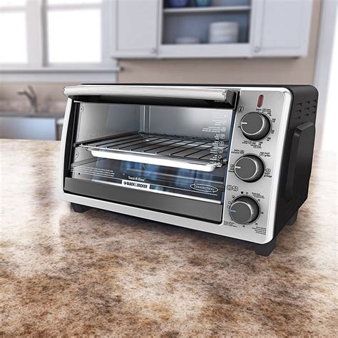 Black & Decker Stainless Steel Countertop Convection Toaster Oven ...