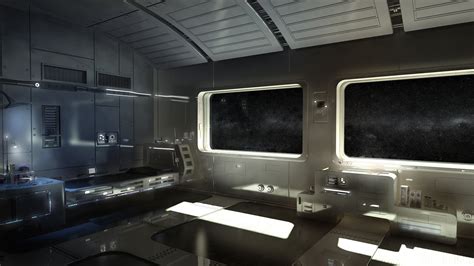 Wallpaper : digital art, render, futuristic, vehicle, science fiction, space station, interior ...