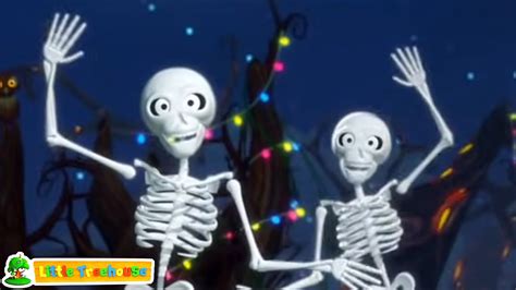 Five Creepy Skeleton | Halloween Song For Children | Scary Nursery Rhymes and Spooky Songs - YouTube