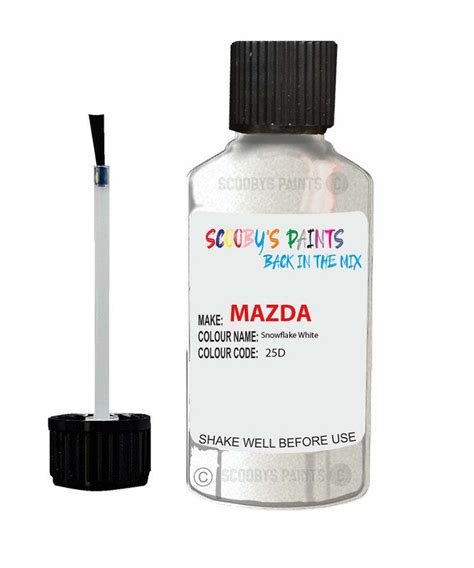 Paint For Mazda Cx3 Snowflake White Code 25D Car Touch Up Paint – Auto Car Paint UK