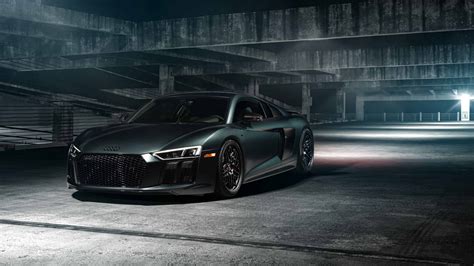 Audi R8 V10 Black UHD 4K Wallpaper - Pixelz.cc