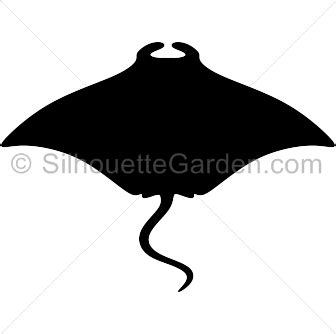 Manta Ray Silhouette - Free Clip Art, Printable, and Vector Downloads