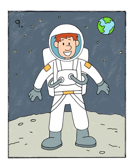 How to Draw an Astronaut - Easy Drawing Tutorials for Kids