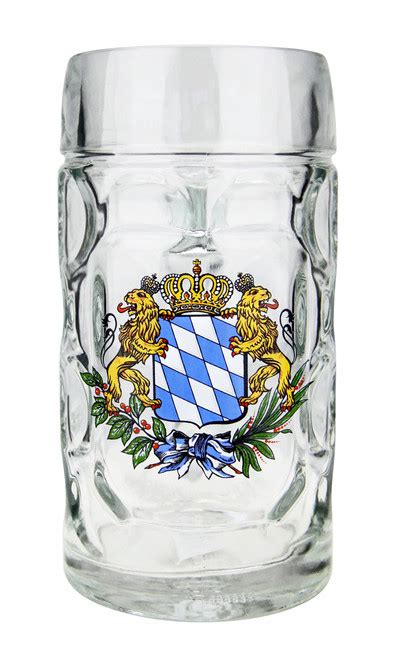 Oktoberfest Glass Beer Cups | Authentic German Glassware | Bavarian Porelain Mugs | European ...