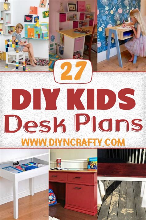 27 DIY Kids Desk Plans - DIYnCrafty