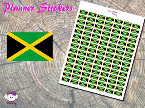 Jamaican Flag Planner Stickers - Sticker Whimsy