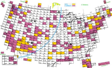 Ham radio grid map - supportret