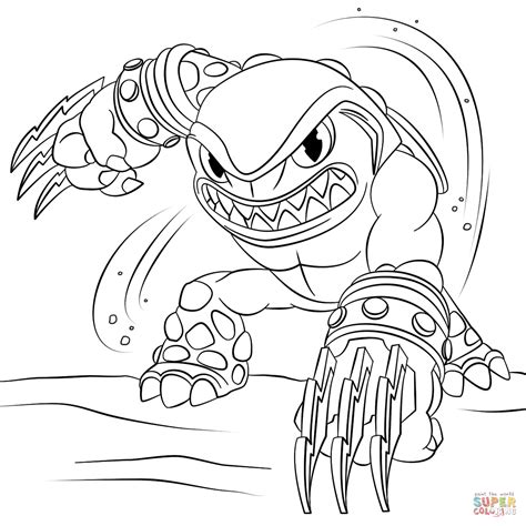 Skylanders Terrafin coloring page | Free Printable Coloring Pages