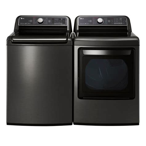 LG Washer & Dryer Set BLACK STAINLESS STEEL