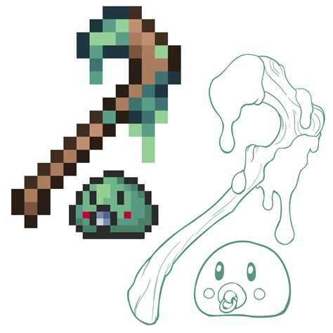 I drew the Slime Staff! : r/Terraria