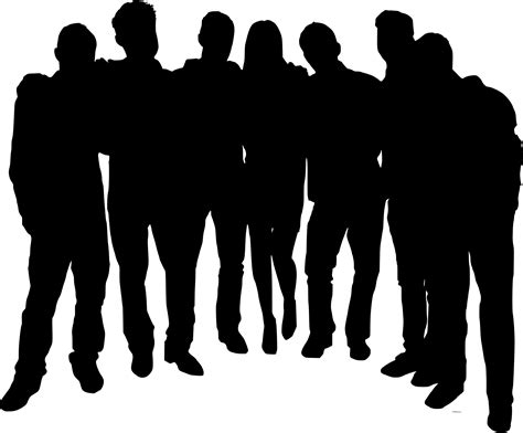 10 Group Photo Silhouette (PNG Transparent) | OnlyGFX.com