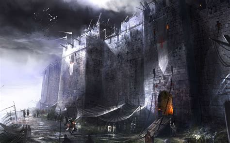 fantasy Art, Digital Art, Castle, Medieval Wallpapers HD / Desktop and Mobile Backgrounds