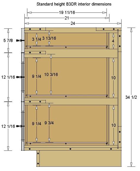 3 drawer base cabinet | Building kitchen cabinets, Kitchen base cabinets, Kitchen cabinet plans