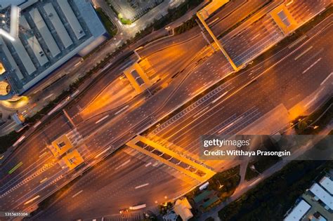 Aerial View Of Overpass At Night High-Res Stock Photo - Getty Images