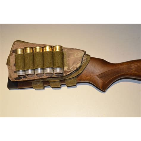 Shotgun / Rifle Buttstock Shell Holder & Cheek Rest - Tan Hex Acid Tactical®