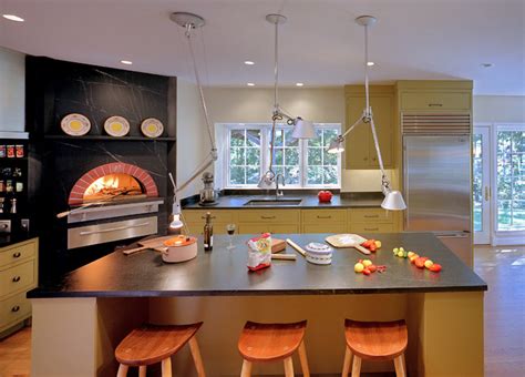 Indoor Wood Fired Pizza Ovens - Transitional - Kitchen - San Francisco - by Mugnaini