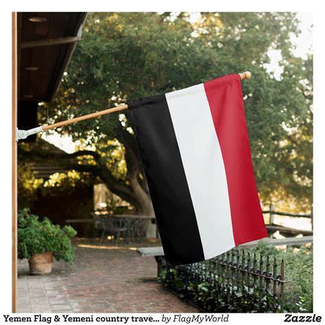 Yemen Flag & Yemeni country travel / Yemen | Zazzle.com | Yemen flag, Egyptian flag, Yemen