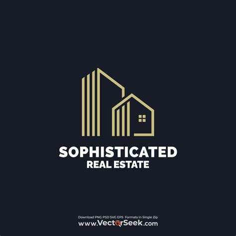 Sophisticated Real Estate Logo Template - (.Ai .PNG .SVG .EPS Free Download)