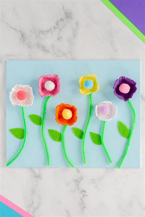 Egg Carton Flowers - Made To Be A Momma