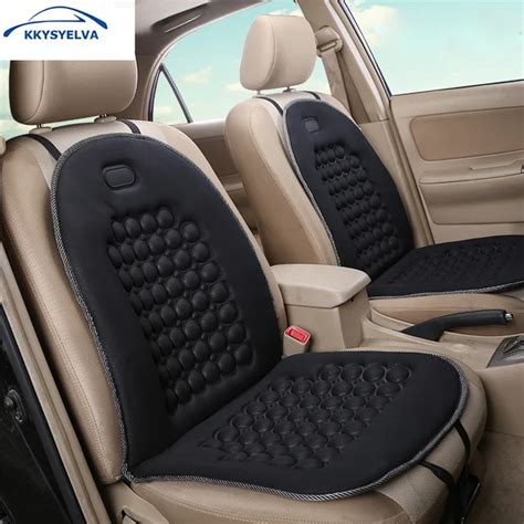 KKYSYELVA Car Seat Cushion Cover Massage Auto Truck Vehicle Driver Seat Covers Universal Cushion ...