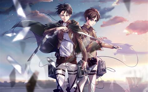 Eren Yeager Wallpaper 4K, Levi Ackerman, Attack on Titan