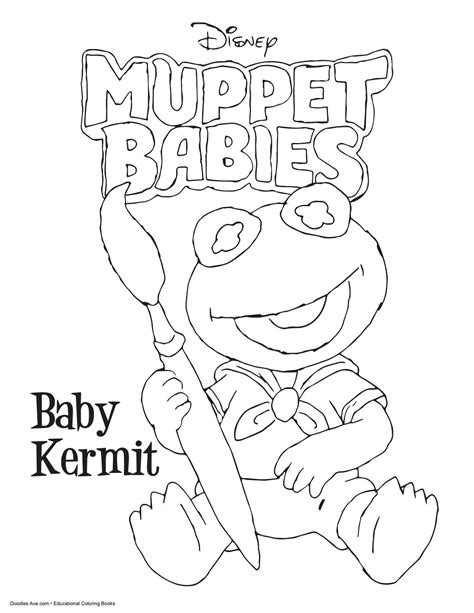 Throw Back Muppet Baby Doodles | Muppet babies, Muppets, Coloring pages