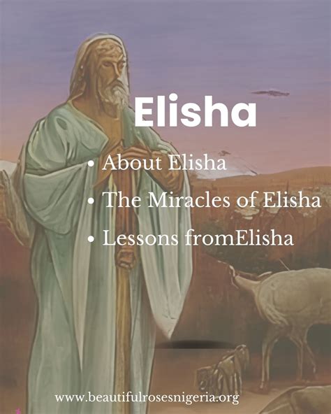 The Prophet Elisha (lessons And Miracles) | Beautiful Roses Nigeria