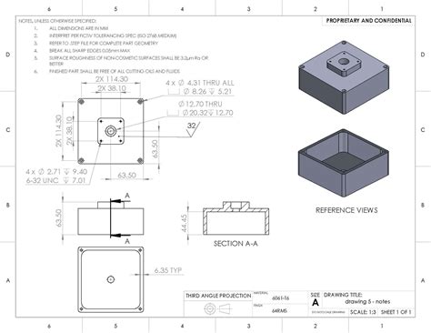 Creating Comprehensive Engineering Drawings for CNC Machining