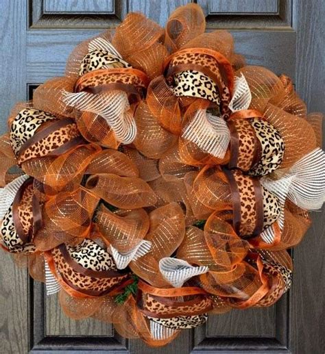 Fall deco mesh wreath ideas – inspiring autumn decor for the house