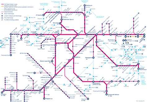 First Great Western Network Map – Verjaardag Vrouw 2020