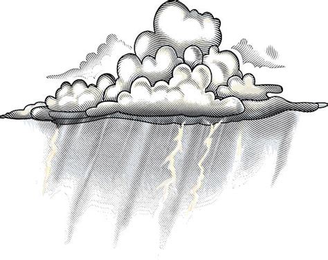 Cloud With Rain Drawings Stock Photos, Pictures & Royalty-Free Images - iStock