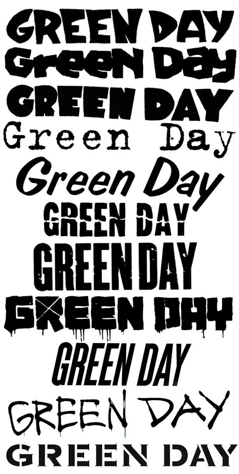 I updated the green day logo evolution image to add revolution radio and god's favourite band ...