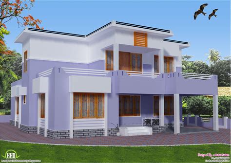 Flat Roof House Designs In India : Modern Flat Roof House In 1820 ...