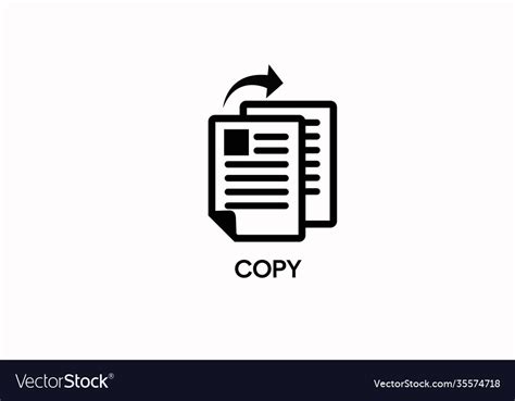 Copy icon papers Royalty Free Vector Image - VectorStock