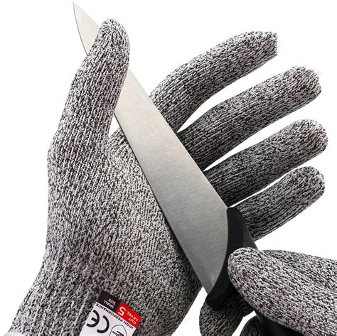 Hot Sale Anti Cut Proof Gloves Cut Resistant Grey HPPE Anti cut Level 5 ...