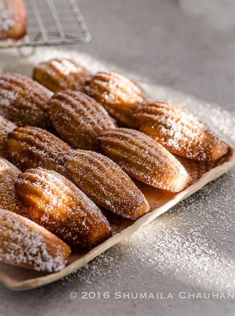 Orange Blossom Madeleines - The Novice Housewife