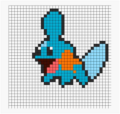 Pokemon Mudkip Pixel Art