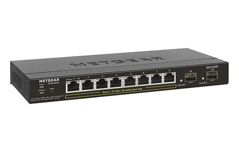 NETGEAR 10-Port PoE Gigabit Ethernet Smart Switch (GS310TP) – Managed ...