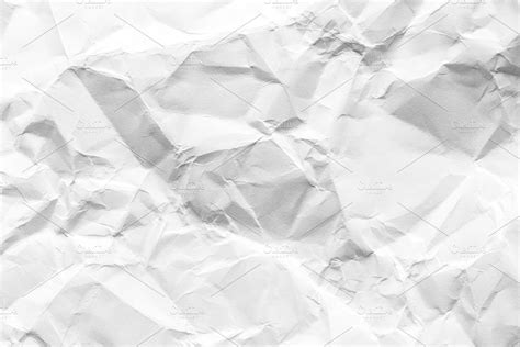 Crumpled white paper background. | High-Quality Abstract Stock Photos ~ Creative Market