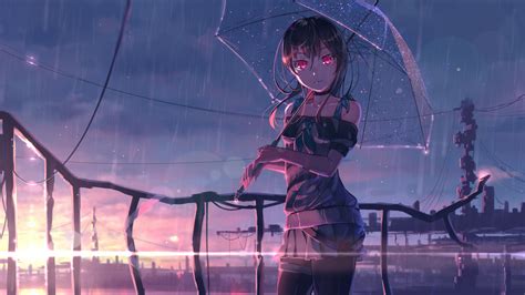 1280x720 Red Eye Anime Girl 720P Wallpaper, HD Anime 4K Wallpapers ...