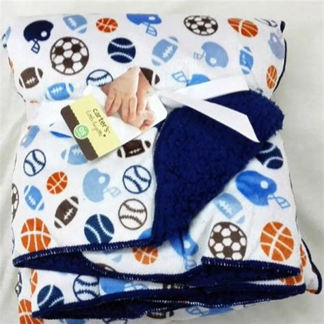 New Fleece Blanket Baby Boy Blankets Newborn Spring Baby Football ...