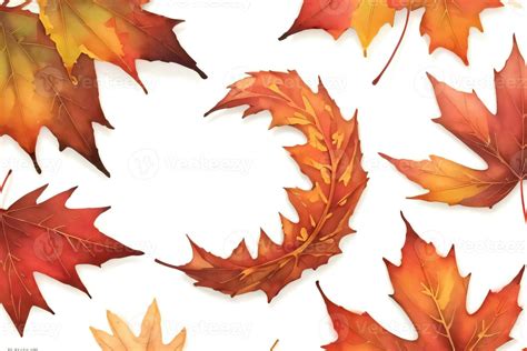 Background with Watercolor Fall Leaves 30009417 Stock Photo at Vecteezy