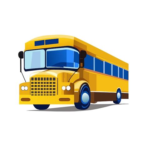 Premium Vector | School bus on white background