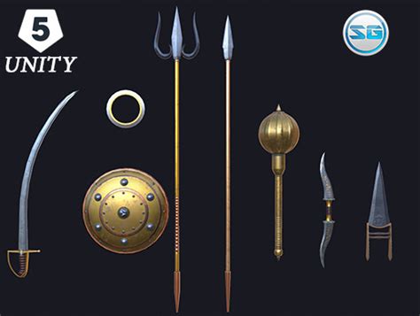 Ancient Asian-Indian Weapons | 3D 무기 | Unity Asset Store